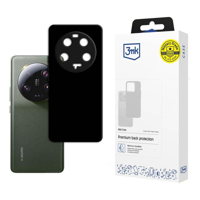 3mk matinis dėklas, skirtas Xiaomi 13 Ultra 5G – juodas