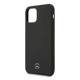 Mercedes Silicone Line dėklas iPhone 11 Pro kietam dėklui - juodas