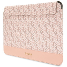 Guess GCube Stripes dėklas 14" nešiojamam kompiuteriui – rožinis
