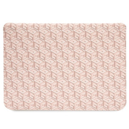 Guess GCube Stripes dėklas 14" nešiojamam kompiuteriui – rožinis