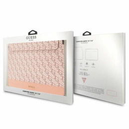 Guess GCube Stripes dėklas 14" nešiojamam kompiuteriui – rožinis
