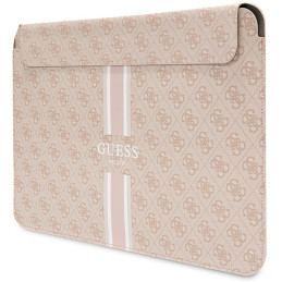 Guess 4G Printed Stripes dėklas 14" nešiojamam kompiuteriui – rožinis