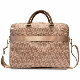 Guess GCube Stripes krepšys 16" nešiojamam kompiuteriui - rudas