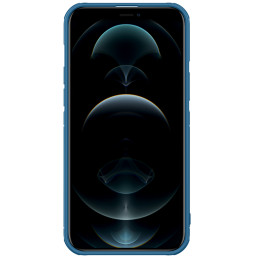 Nillkin Cyclops Case patvarus dėklas su fotoaparato dangteliu ir sulankstomu stovu iPhone 13 Pro mėlynai