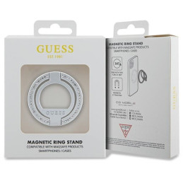 Guess MagSafe Ring Kalnų krištolinis laikiklis – sidabrinis