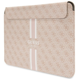 Guess 4G Printed Stripes dangtelis 16" nešiojamam kompiuteriui – rožinis