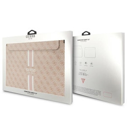 Guess 4G Printed Stripes dangtelis 16" nešiojamam kompiuteriui – rožinis