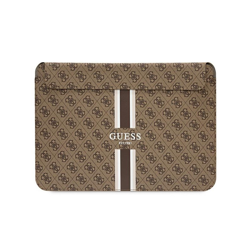 Guess 4G Printed Stripes dangtelis 16" nešiojamam kompiuteriui – rudas