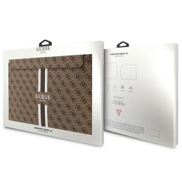 Guess 4G Printed Stripes dangtelis 16" nešiojamam kompiuteriui – rudas