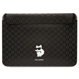 Karl Lagerfeld Saffiano Monogram Choupette dėklas 14" nešiojamam kompiuteriui - juodas