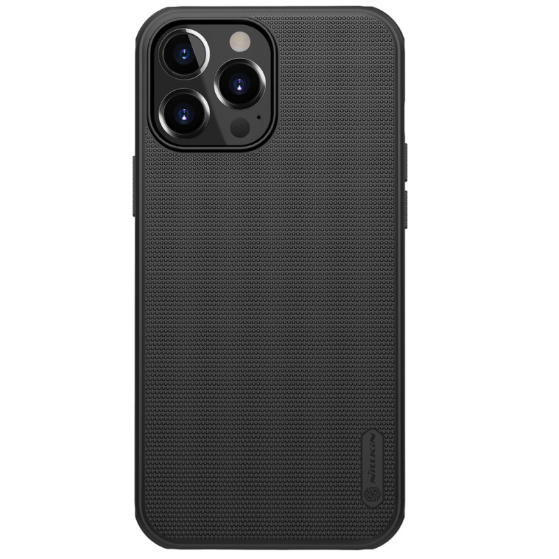 Nillkin Super Frosted Shield sustiprintas dėklas, dangtelis iPhone 13 Pro, juodas