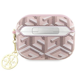 Guess GCube Charm dėklas, skirtas AirPods Pro – rožinis