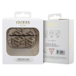 Guess GCube Charm dėklas, skirtas AirPods Pro – rudas