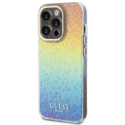 Guess IML Faceted Mirror Disco Iridescent dėklas iPhone 15 Pro - įvairiaspalvis