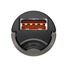 Baseus Tiny Star mini išmanusis USB automobilinis įkroviklis 30W Quick Charge 3.0 pilka (VCHX-A0G)