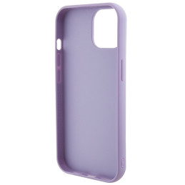 Guess Sequin Script Metalinis dėklas iPhone 15 - violetinis