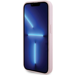 Guess Saffiano MagSafe dėklas iPhone 14 Pro Max - rožinis