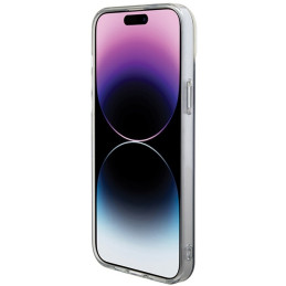 Guess IML Iridescent MagSafe dėklas iPhone 15 Pro - juodas