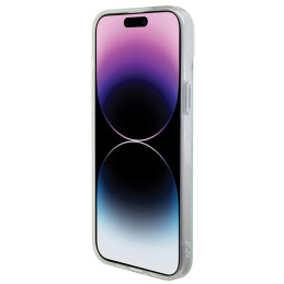 Guess IML Iridescent MagSafe dėklas iPhone 15 Pro - turkis