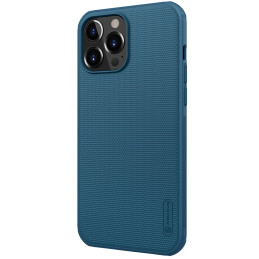 Nillkin Super Frosted Shield sustiprintas dėklas, dangtelis skirtas iPhone 13 Pro Max, mėlynas
