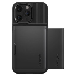 Spigen Slim Armor CS dėklas iPhone 15 Pro Max - juodas