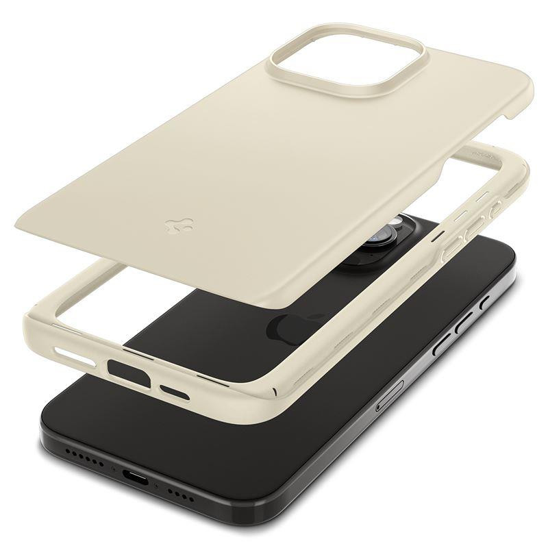 Spigen Thin Fit dėklas iPhone 15 Pro - smėlio spalvos