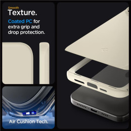 Spigen Thin Fit dėklas iPhone 15 Pro - smėlio spalvos