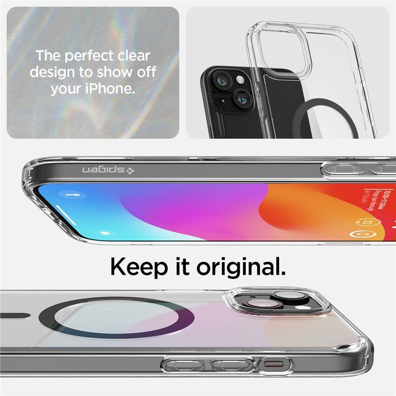 Spigen Ultra Hybrid Mag dėklas su MagSafe iPhone 15 - grafitas