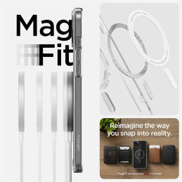 Spigen Ultra Hybrid Mag dėklas su MagSafe iPhone 15 - grafitas