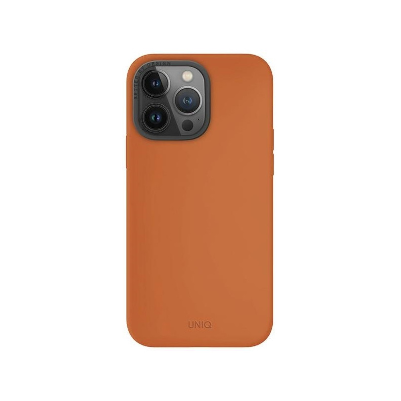 UNIQ Lino Hue Magclick įkrovimo dėklas, skirtas iPhone 15 Pro Max - oranžinė