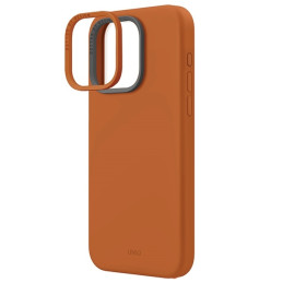 UNIQ Lino Hue Magclick įkrovimo dėklas, skirtas iPhone 15 Pro Max - oranžinė