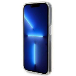 Guess IML Faceted Mirror Disco Iridescent dėklas iPhone 15 Pro - rožinis