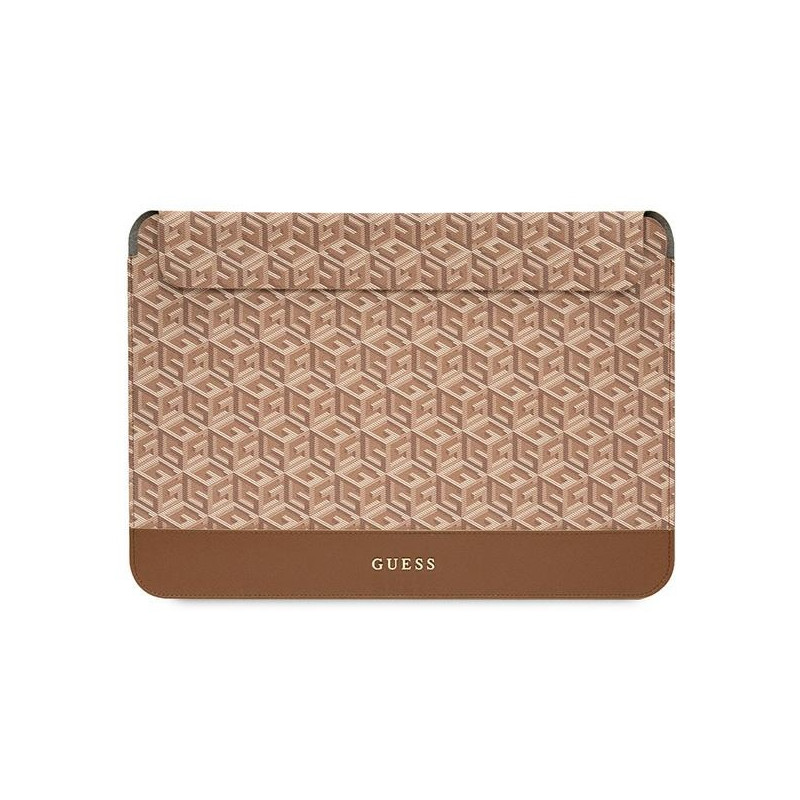Guess GCube Stripes dėklas 16" nešiojamam kompiuteriui – rudas