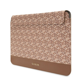 Guess GCube Stripes dėklas 16" nešiojamam kompiuteriui – rudas