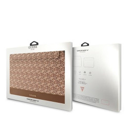 Guess GCube Stripes dėklas 16" nešiojamam kompiuteriui – rudas