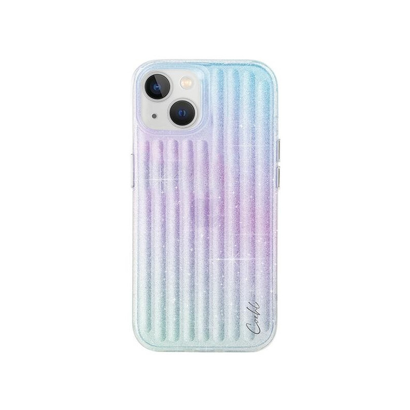 UNIQ Coehl Linear dėklas, skirtas iPhone 15 - rožinė ir mėlyna