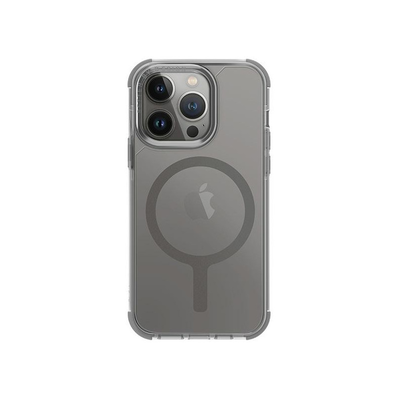 UNIQ Combat Magclick įkrovimo dėklas, skirtas iPhone 15 Pro - pilkas