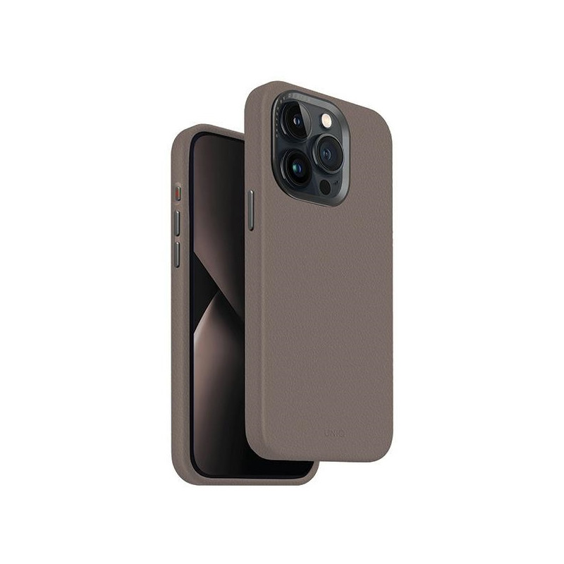 UNIQ Lyden Magclick įkrovimo dėklas iPhone 15 Pro - pilkas
