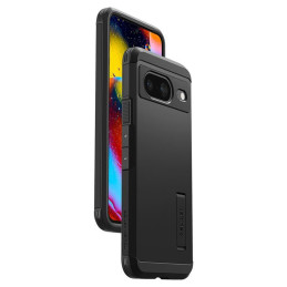 Spigen Tough Armor dėklas, skirtas Google Pixel 8 – juodas