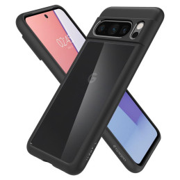 Spigen Ultra Hybrid dėklas, skirtas Google Pixel 8 Pro – matinės juodos spalvos