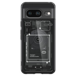 „Spigen Ultra Hybrid“ dėklas, skirtas „Google Pixel 8“ – tamsiai pilkas (nulio vieno raštas)