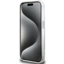 Karl Lagerfeld Ring Stand Karl Head MagSafe dėklas iPhone 15 - baltas