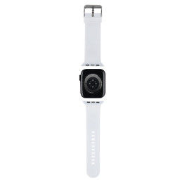 Karl Lagerfeld 3D guminis Karl galvos dirželis Apple Watch 38/ 40/ 41mm – baltas