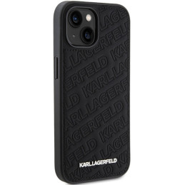 Karl Lagerfeld Quilted K Pattern dėklas, skirtas iPhone 15 - juodas