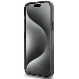 Karl Lagerfeld žiedinis stovas Karl Head MagSafe dėklas, skirtas iPhone 15 Plus / 14 Plus - juodas