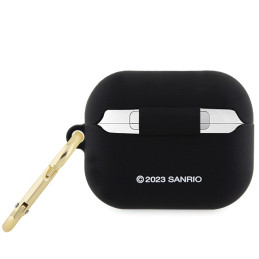 Hello Kitty Silicone 3D Kitty Head dėklas, skirtas AirPods Pro - juodas