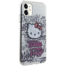 Hello Kitty IML Kitty On Bricks Graffiti dėklas, skirtas iPhone 11 / Xr - baltas