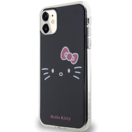 Hello Kitty IML Kitty Face dėklas, skirtas iPhone 11 / Xr - juodas