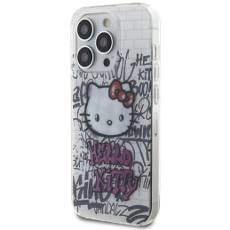 Hello Kitty IML Kitty On Bricks Graffiti dėklas, skirtas iPhone 13 Pro Max - baltas