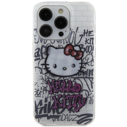 Hello Kitty IML Kitty On Bricks Graffiti dėklas, skirtas iPhone 13 Pro Max - baltas